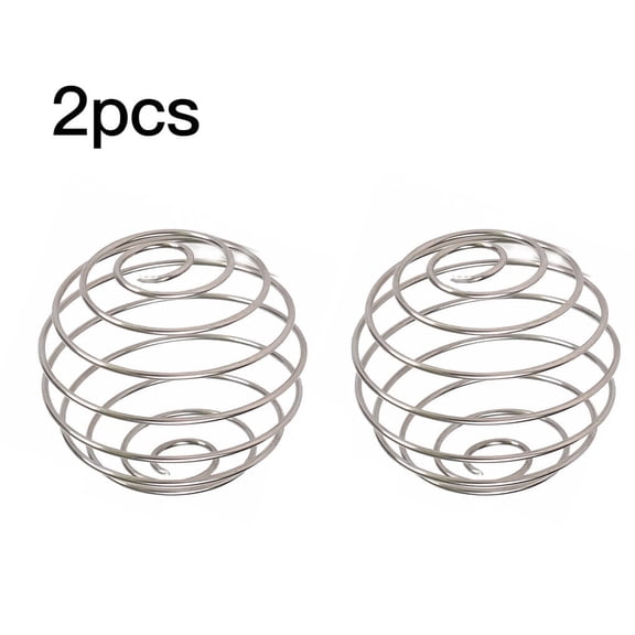 2 Pack Stainless Steel Blender Balls, Spiral Shaker Balls for Protein Shakes, Powdered Drinks and Smoothies, Reusable Mixing Balls for Shaker Bottles and Cups