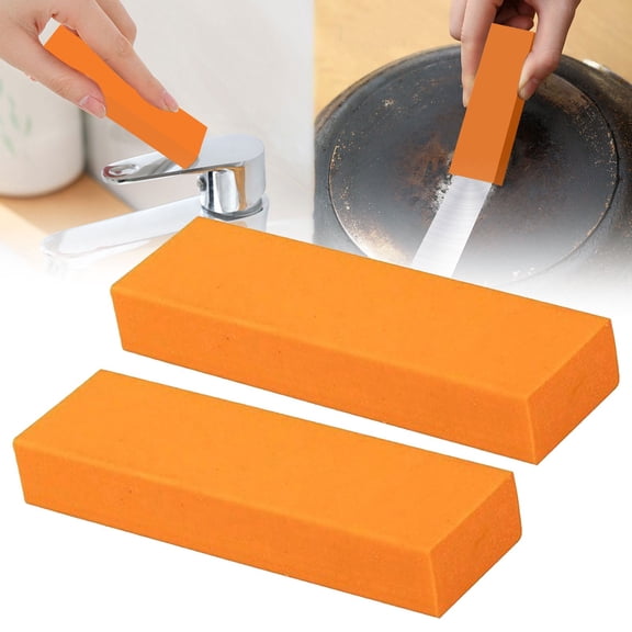2 Pack Stainless Steel Cleaner Eraser, Powerful Scrub-Free Stain and Hard Water Spot Remover for Kitchen Sink, Faucet, Pots and Appliances