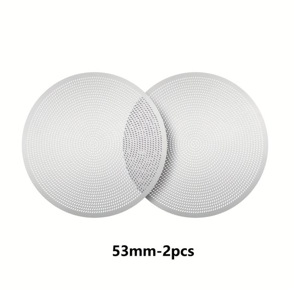 2-Pack Stainless Steel Coffee Filter Plate Replacement (51/53/58mm) - Backflush Mesh Screen for Espresso Machine Handle, Reusable Puck Screen for Cleaner Coffee