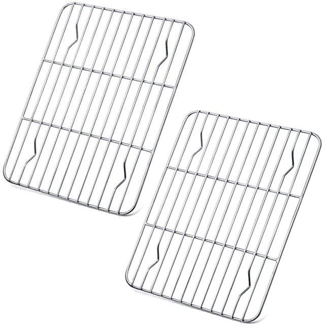 2 Pack Stainless Steel Cooling Rack/Baking Rack Oven Safe Wire Racks