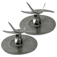 thumbnail image 1 of 2 Pack Stainless Steel Cutter Blade Replacement Part 164160 Compatible with Oster Pro 1200 Blenders, 1 of 6