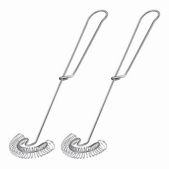 2 Pack Stainless Steel Egg Whisk, Hand Whisk Blender, Versatile Easy Whisk, Hand Mixer Stirrer for Beating Eggs, Frothing Milk, Blending, Mixing, Whipping Smoothies and Shakes(Z2-Silver)