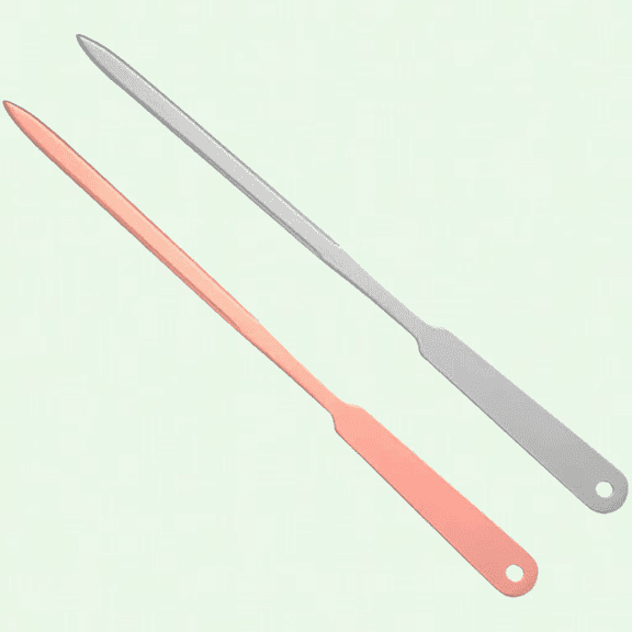 Stainless Steel Envelope Openers, Pack of 2, Letter Opening Cutter for School Office Home