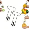 thumbnail image 1 of 2 Pack Stainless Steel Fruit Corer Remover Kitchen Tools Multifunctional Fruit Vegetable Core Extractor Easy to Use, 1 of 3