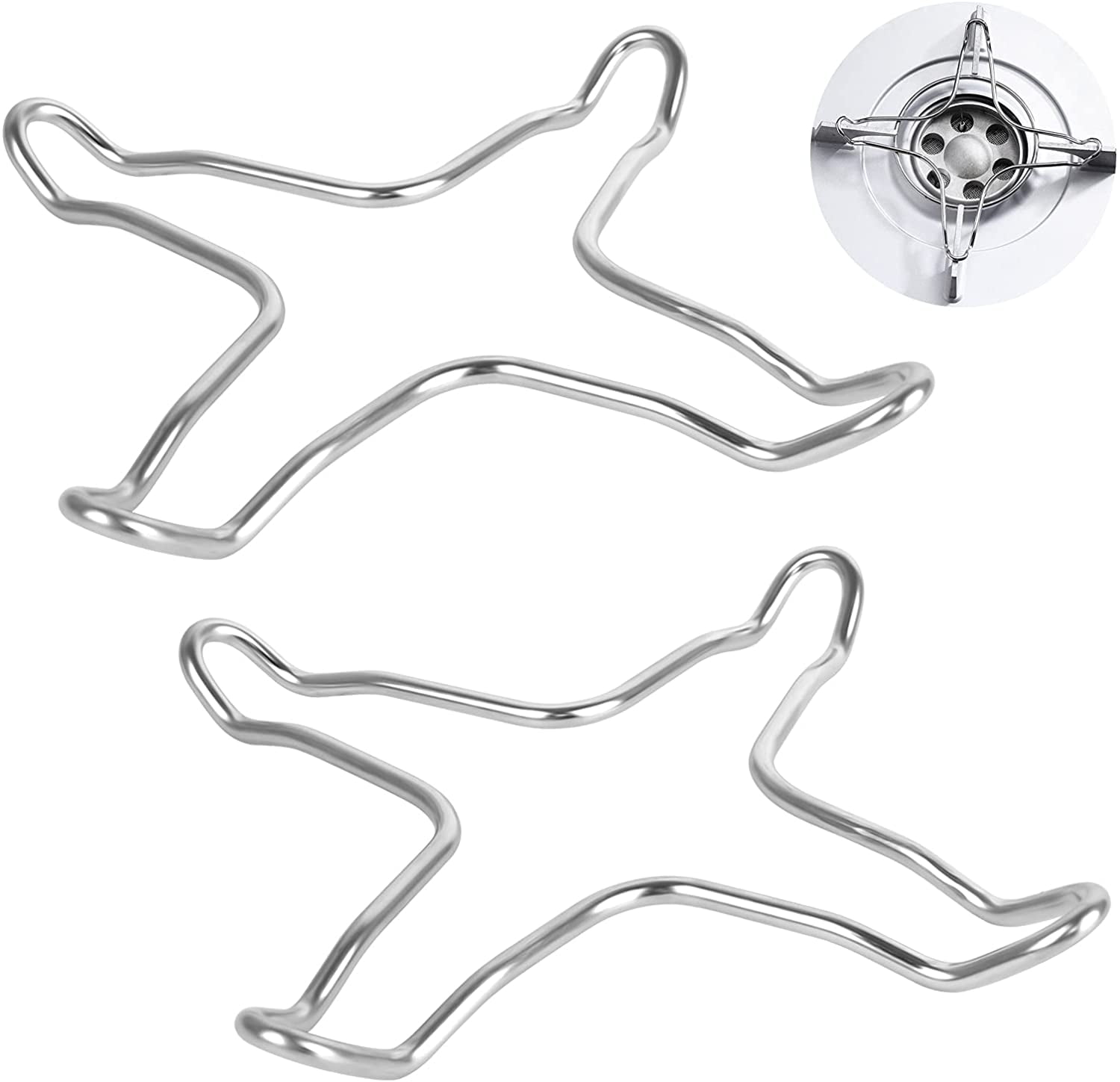 2 Pack Stainless Steel Gas Reducer for Gas Stove, Gas Stove Support