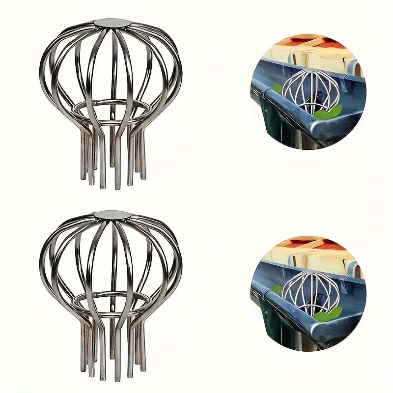 2-Pack Stainless Steel Gutter Guards, Drain Filter Strainer, Anti ...