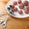 thumbnail image 1 of 2-Pack Stainless Steel Meatball Maker - Large & Small Sizes for Uniform, Easy Meatballs, Hamburgers & More - Effortless Kitchen Tool Convenient Stuffed Meatball DIY Clip Meat Rice Ball Maker Mold, 1 of 7