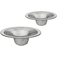 thumbnail image 1 of 2 Pack Stainless Steel Mesh Drain Hair Catcher Strainer For Bathroom Shower Bathtub And Kitchen Universal -Clog Protector, 1 of 6