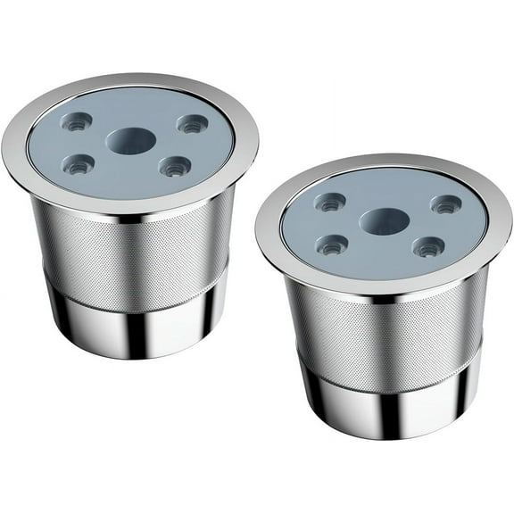 2 Pack Stainless Steel Reusable K-Cups,Reusable K Pods Coffee Filter,Refillable K Cups Compatible with K eurig Supreme & Supreme Plus