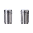 thumbnail image 1 of 2-Pack Stainless Steel Seasoning Shakers with Rotating Lid – Adjustable Pour Spout for Sugar, Pepper & BBQ Rubs, Spring Grilling & Kitchen Essentials (Stainless Steel, One Size, Grey x2), 1 of 5