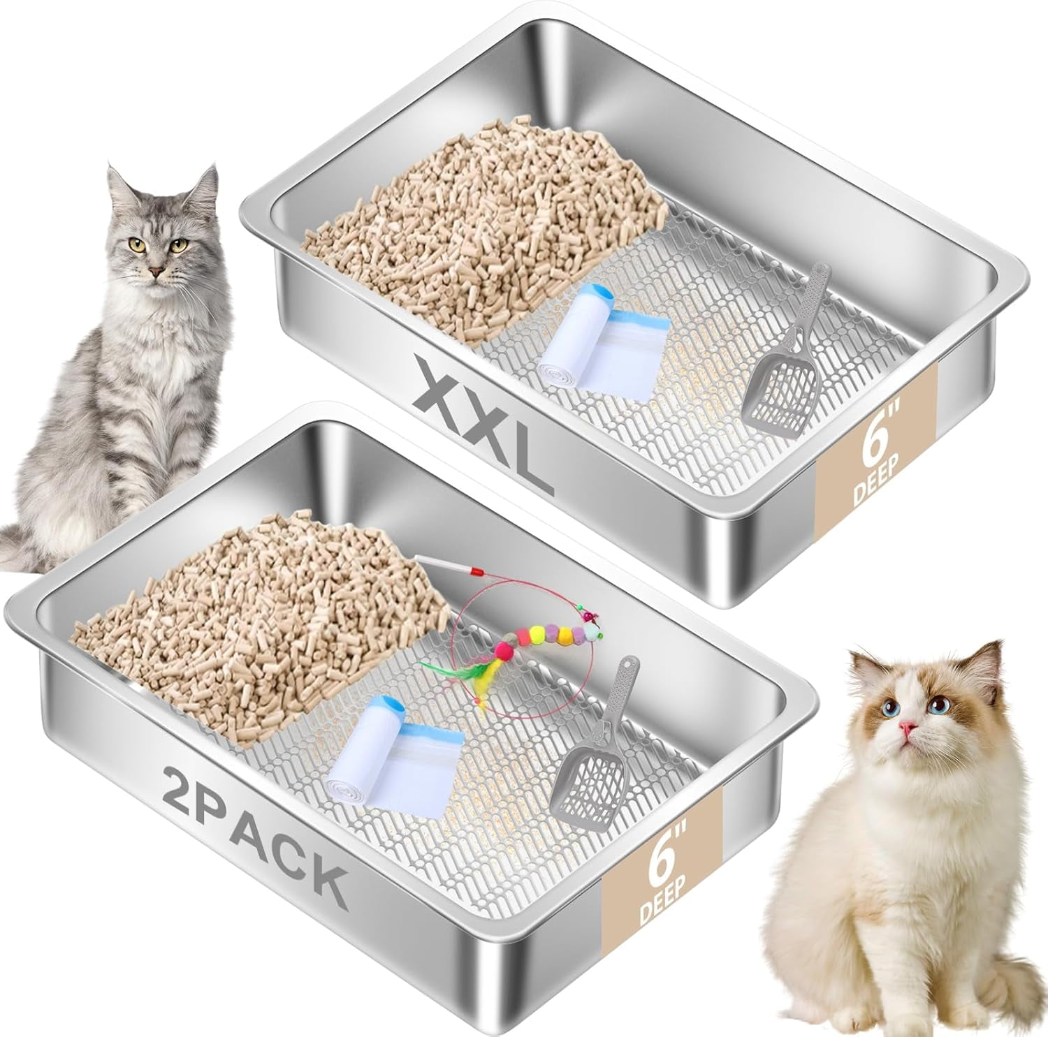 Sifting Litter Box For Pine Pellets