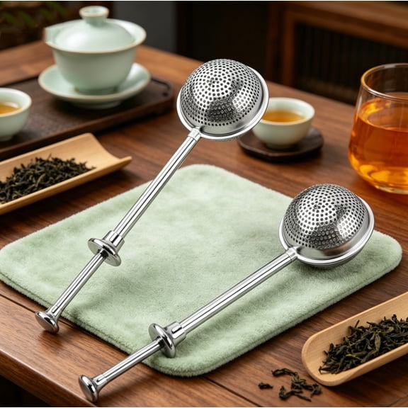2-Pack Stainless Steel Tea Ball Infusers - Fine Mesh Loose Leaf Tea Strainers