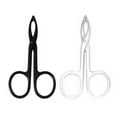 thumbnail image 1 of 2-Pack Stainless Steel Tweezers Set – Slant & Point Tip for Eyebrow, Facial Hair, Ingrown Hair Removal, Travel, 1 of 7