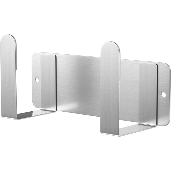 2 Pack Stainless Steel Wall Mounted Cutting Board Holder, Punch-Free Adhesive Pot Lid Organizer, Multifunctional Kitchen Storage Rack, Rustproof Heavy Duty