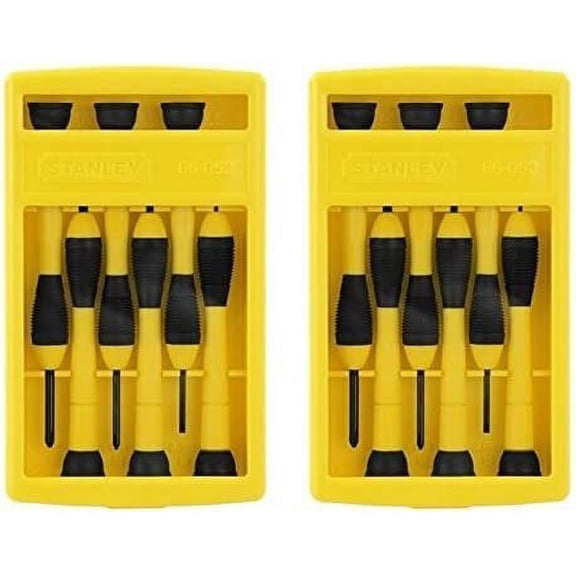2 Pack Stanley 66-052 6-Piece Precision Screwdriver Set by Stanley