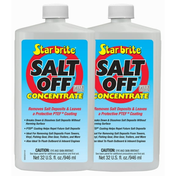 2 Pack Star Brite Salt Off Concentrate with PTEF Protective Coating - 32 oz - 93932