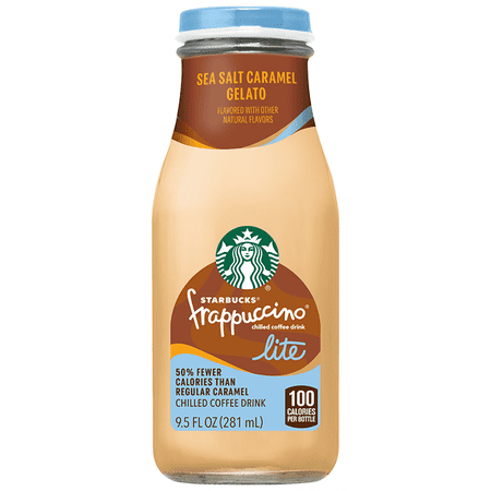 2 Pack Starbucks Sea Salt Caramel Gelato Frappuccino Lite Chilled Coffee Drink
