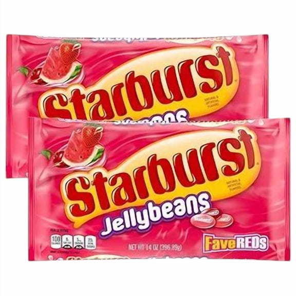 2 Pack -Starburst Jelly Beans FaveReds (14oz)