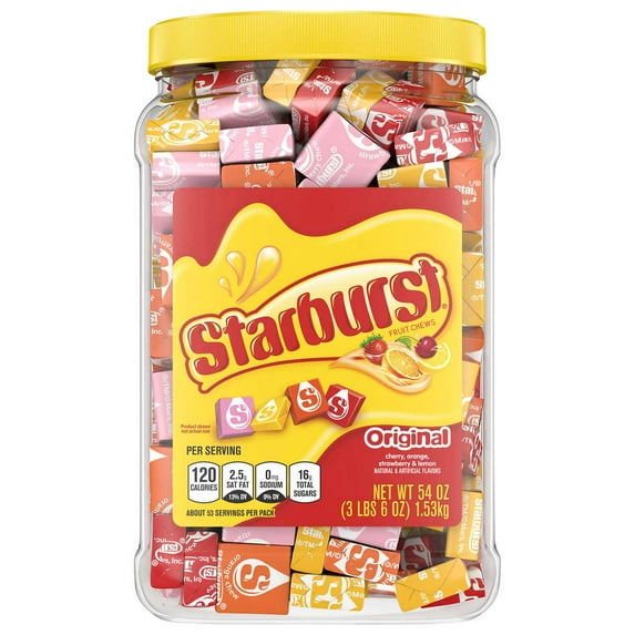 2 Pack | Starburst Original Chewy Candy, 54 oz Jar