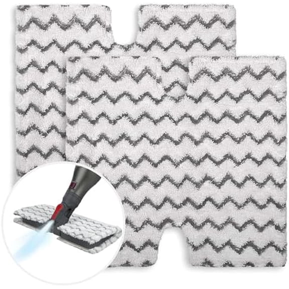 2 Pack of Steam Mop Pad for Shark Genius Lift-Away Pro S5003D S5002Q S5003A S6001W S6001WM S6002 S6002C S6003D S6003 S3973 S3973D S3973WM, Washable Reusable Replacement Mop Head by