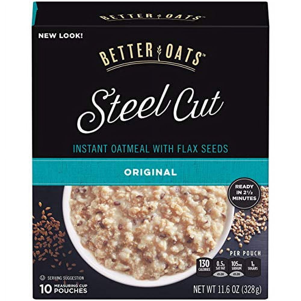 2 Pack , Steel Cut Classic Oatmeal With Flax, 10 Ct Box - Walmart.com