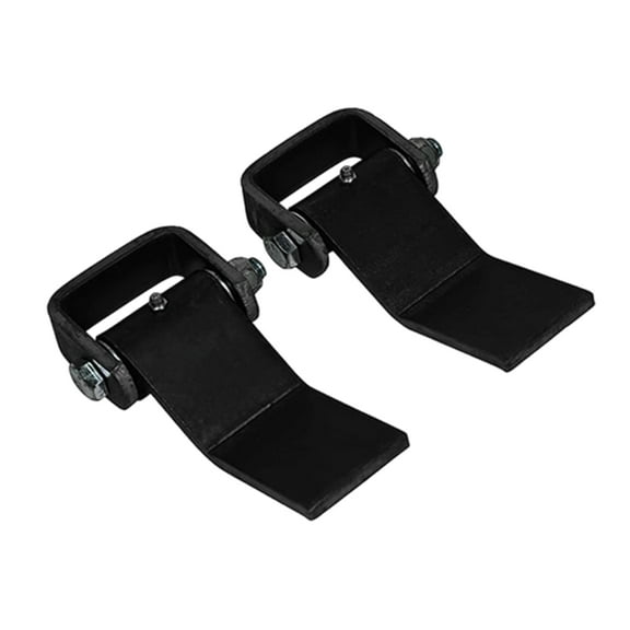2 Pack Steel Dump Trailer Hinges - Strap Style Long Leaf, Black Heavy Duty Weld On Greaseable Dump Trailer Door Gate Hinge - Allows Smooth Inward & Outward Door Opening