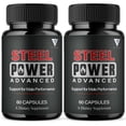thumbnail image 1 of (2 Pack) Steel Power Advanced Performance Supplement, Steel Power (120 Capsules), 1 of 9