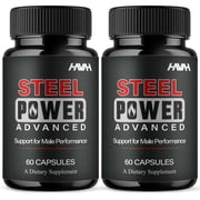 (2 Pack) Steel Power Advanced Wellness Supplement, SteelPower Maximum Strength (120 Capsules)