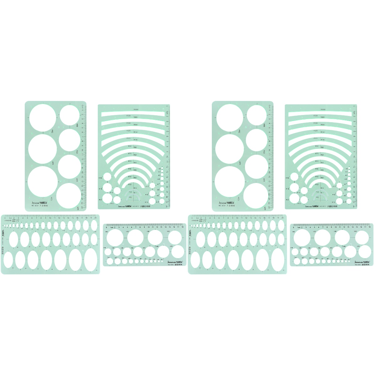 2 Pack Stencils Geometric Building Measuring Rulers Architecture