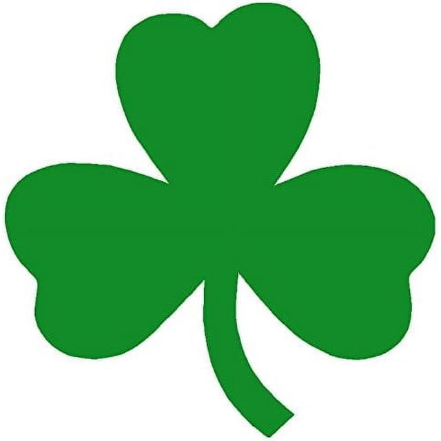 Lucky 13 Vinyl Decal – Clover Shamrock Sticker For Car Window (Unbranded)