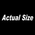 thumbnail image 1 of 2 Pack - StickerDad® Actual Size Funny Vinyl Decal - Size: 5", Color: White - Windows, Walls, Bumpers, Laptop, Lockers, etc., 1 of 1