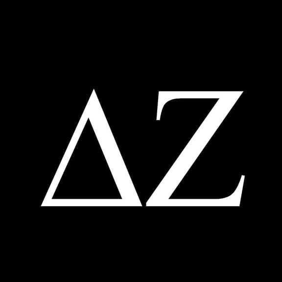 2 Pack - StickerDad Delta Zeta Sorority Vinyl Decal by StickerDad - Size: 4", Color: White - Windows, Walls, Bumpers, Laptop, Lockers, etc.