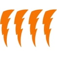 thumbnail image 1 of 2 Pack - StickerDad® Lightning Bolts 4 Pack V2 Vinyl Decal by stickerdad® - Size: 3", Color: ORANGE - Windows, Walls, Bumpers, Laptop, Lockers, etc., 1 of 1