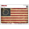 thumbnail image 1 of 2 Pack - StickerDad® USA 13 Stars Aged Betsy Ross American Flag Full Color Printed Sticker by StickerDad® - Size: 5", Color: Full - for Windows, Walls, Bumpers, Laptop, Lockers, etc., 1 of 3