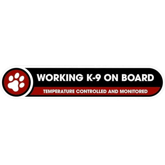 2 Pack - StickerDad Working K-9 On Board Sticker - Full Color Printed - (Size: 8" Color: Full Color) - Car, Truck, Windows, Walls, Bumpers, Laptop, Lockers, etc.