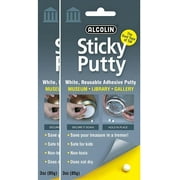2 Pack Sticky Putty- Reusable Museum & Gallery Quality Adhesive Putty - wont dry out