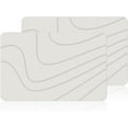 thumbnail image 1 of 2 Pack Stone Bath Mat for Bathroom|Diatomaceous Earth Bath Mat|Quick Dry Water Absorbing Bath Stone Mat Large|Non-Slip Bathroom Shower Rug|Easy to Clean (24×16'', Off White, Square), 1 of 14