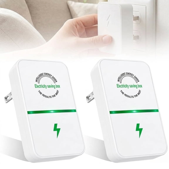 2 Pack Stopwatt SmartPlug Device, Electricity Saving Box, Power Plug Pro Energy Saver for Home & Office US Plug 90V-250V 30KW