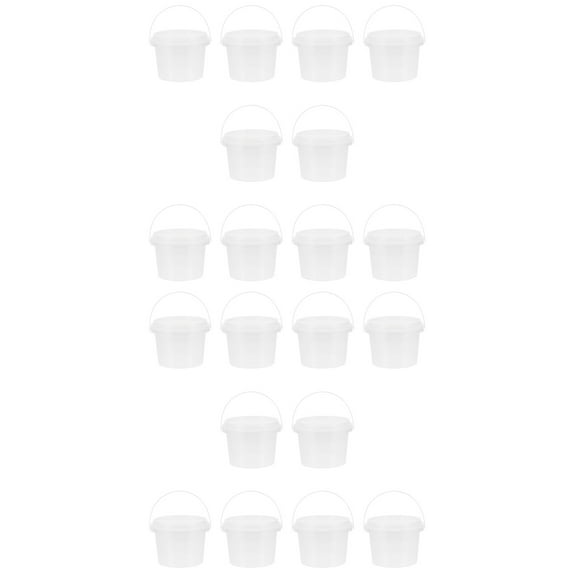 2 Pack Mini Lip Storage Bins with Lids, Small Buckets for Kids, and Portable Organizer Containers