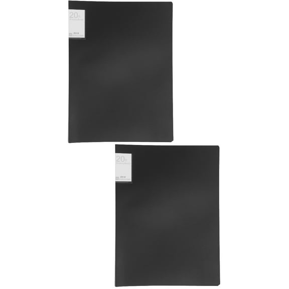 2 Pack Storage Folder Folders Filing Systems for Home Work Black