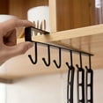 thumbnail image 1 of 2-Shelf Hanging Organizer with Fixed Sticker, Black & White, 2 Count, 2 Pack, 1 of 6