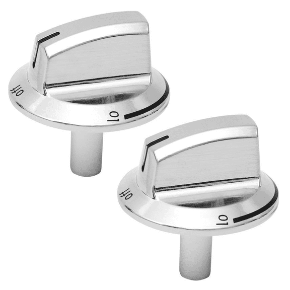 2 Pack Stove Knobs, Compatible with 5304525746 5304504839, Replacement Parts for Household Gas Ranges