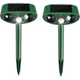 thumbnail image 1 of 2 Pack Stray Cat Deterrent Outdoor Solar Powered, Motion Activated Ultrasonic Animal Repeller for Gardens Yards, Repels Deer Squirrels Skunks Rabbits, Humane Critter Ridder & Bear Deterrent Devices, 1 of 8