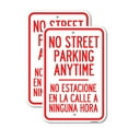 thumbnail image 1 of (2 Pack) No Street Parking Anytime No Estacione En La Calle a Ninguna Hora | 18" X 24" Heavy-Gauge Aluminum Sign | Rust Free Aluminum, Weather Resistant, Waterproof, Fade Resistant, 1 of 4