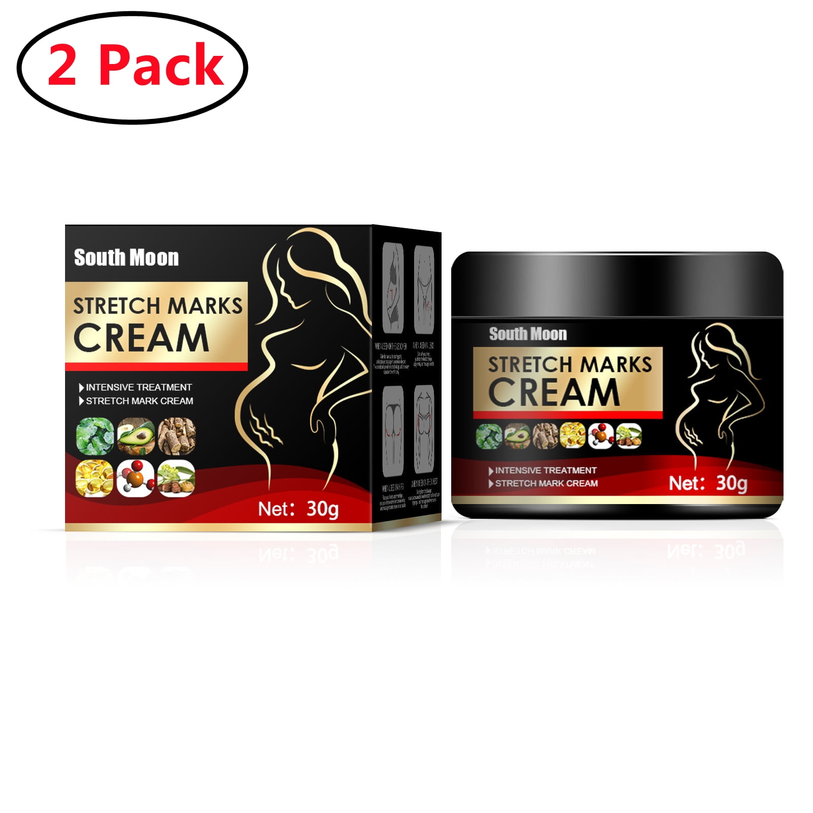 2 Pack Stretch Mark Cream,Stretch Mark Remover,Stretch Mark Fade Creams