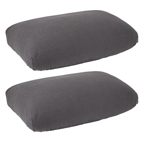 Juvale Stretch Outdoor Cushion Covers - Machine-Washable Patio Slip Covers - Secure Stretch Fit for Sofa & Couch Seat - Patio Furniture Cushion Replacement - 2-Pack Medium Grey