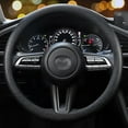 thumbnail image 1 of 2 Pack Stretchy Silicone Steering Wheel Cover Universal Fit 14''/15''/16'' Wheels Anti-Slip Grip Enhanced Control All Weather Protection, 1 of 6
