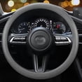 thumbnail image 1 of 2 Pack Stretchy Silicone Steering Wheel Cover Universal Fit 14''/15''/16'' Wheels Anti-Slip Grip Enhanced Control All Weather Protection, 1 of 6