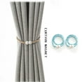 thumbnail image 1 of RKSTN 2 Pack Strong Magnetic Curtain Tiebacks, Modern Handmade Curtain Tie Backs Convenient Decorative Weave Rope Curtain Holdbacks for Thin or Thick Home & Office Window Draperies 16 Inch, 1 of 2
