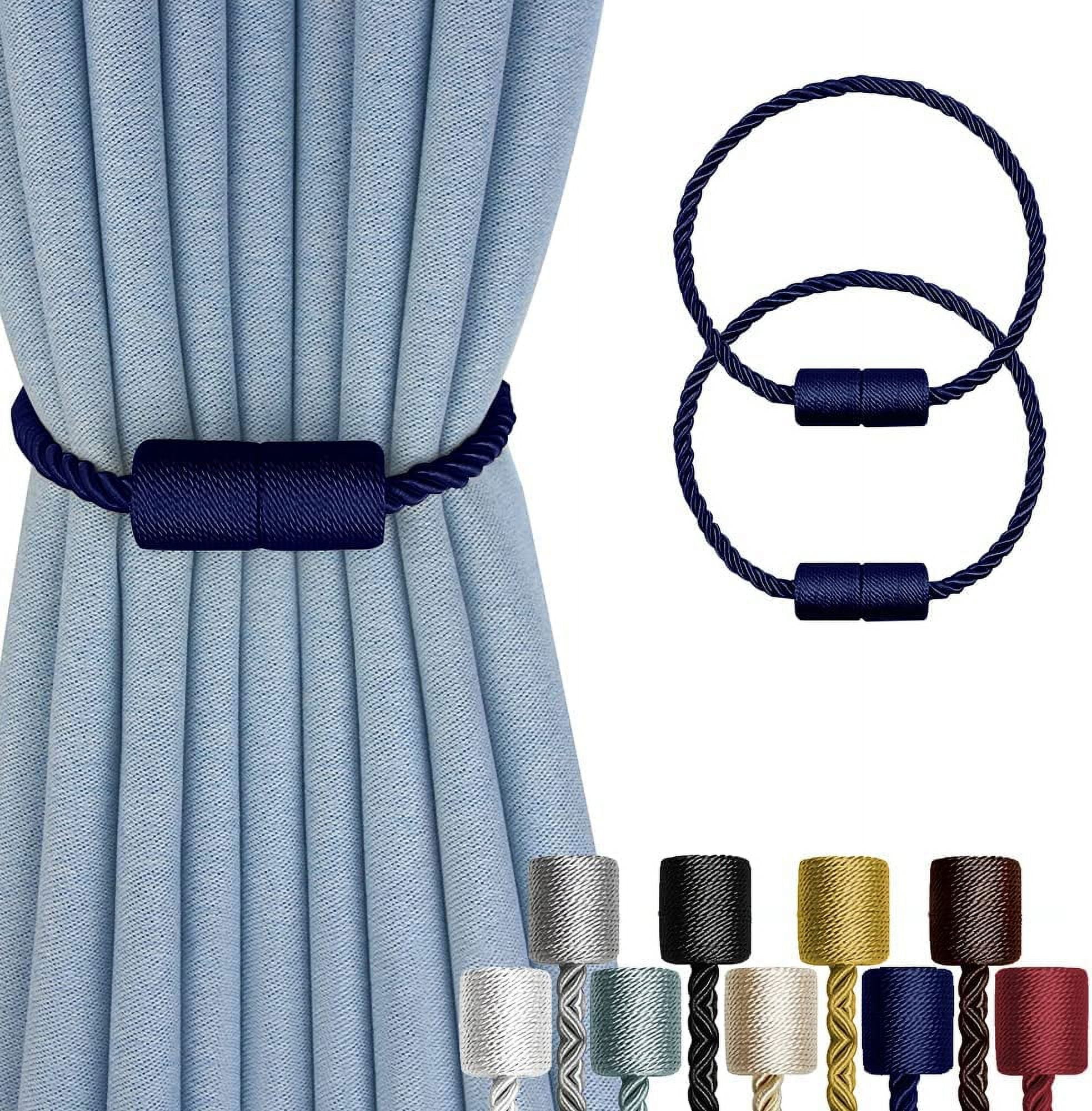 2 Pack Strong Curtain Tiebacks Outdoor Decorative Tie Backs